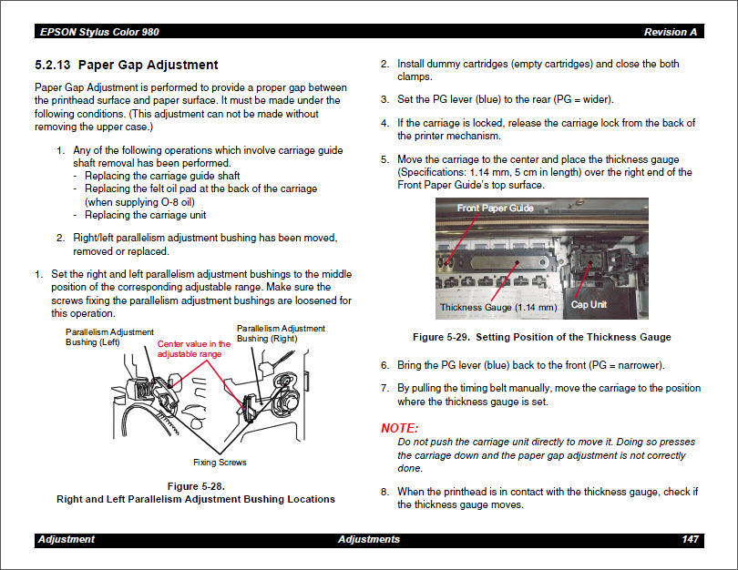 EPSON color-980 Service Manual-4